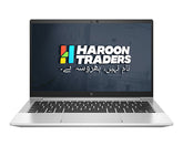 A silver HP laptop shown open from the front on a plain white background. The screen displays the 'HAROOM TRADERS' logo with colorful accents and Urdu text.
HP EliteBook 630 G9 Core i5 12th Gen Laptop 13.3 inch FHD Display 16GB RAM 256GB NVMe SSD Fingerprint Haroon Traders