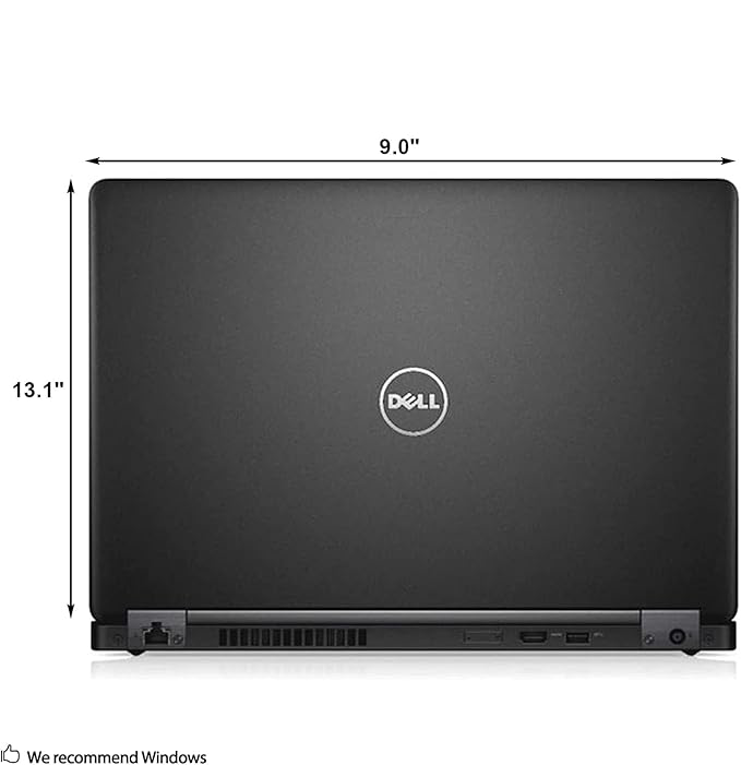 Dell Latitude 5480 Laptop 14-inch Business Notebook PC, Intel Core 6th Gen i5-6200U, 8GB DDR4 RAM, 256GB SSD, USB Type-C, RJ-45, HDMI, VGA, WiFi, BT Windows 10